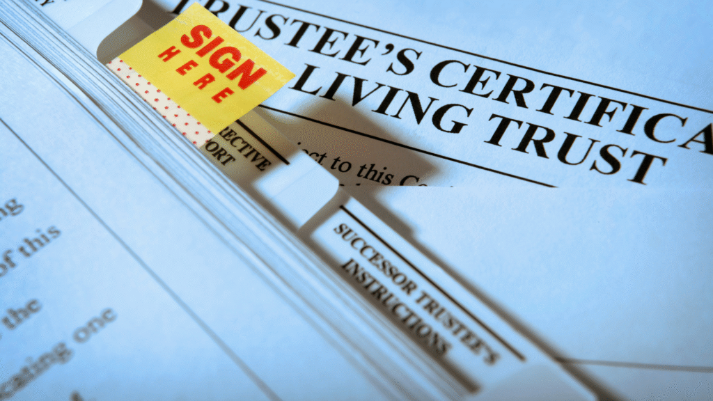 Living trust agreement for wealth transfer and legacy planning.