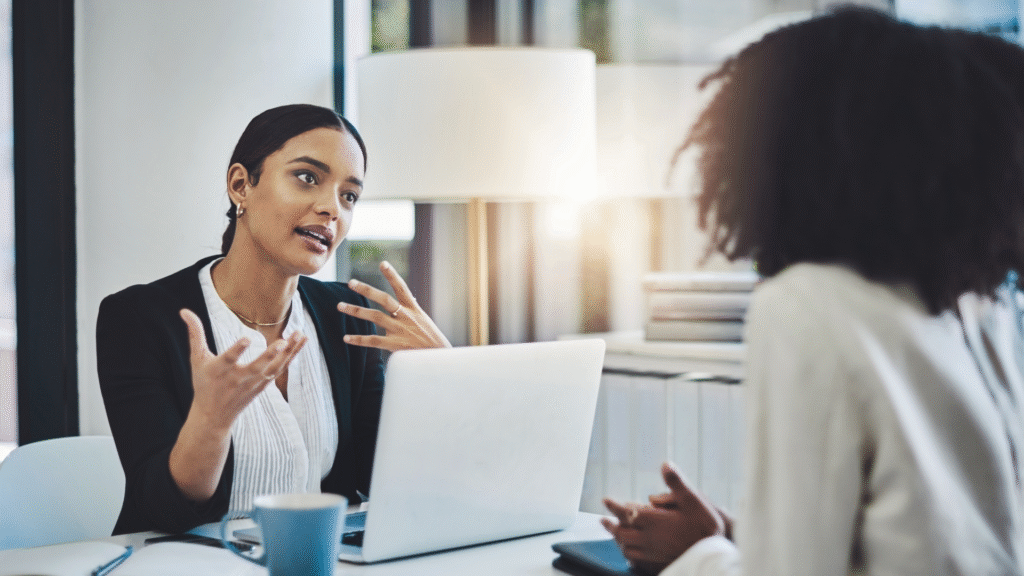 Professional women having a business meeting in modern office