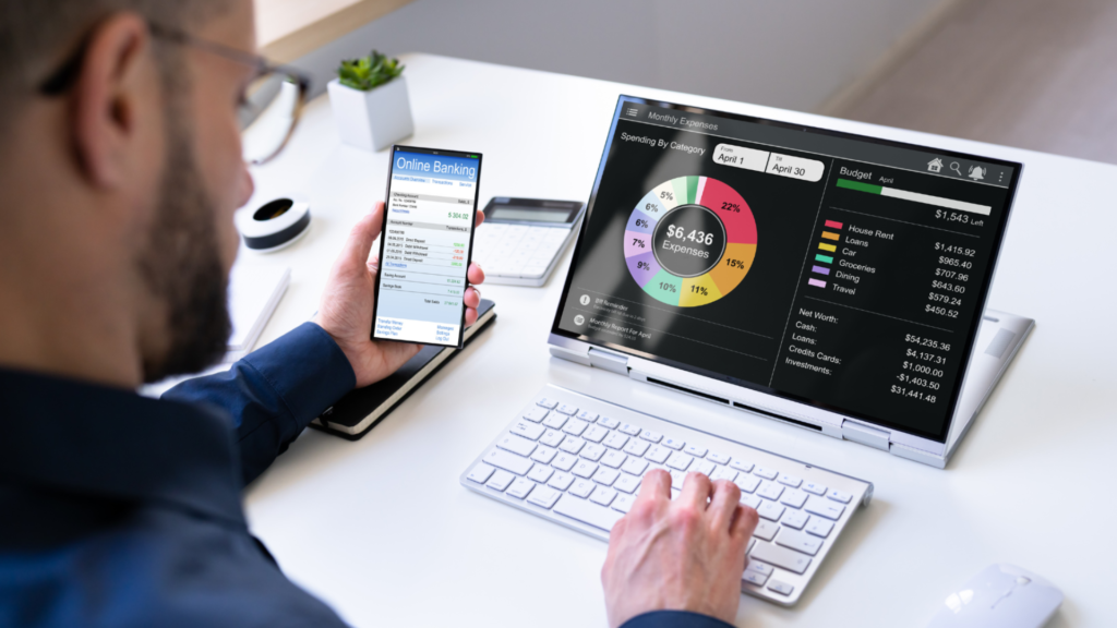 Track income and expenses with budgeting apps